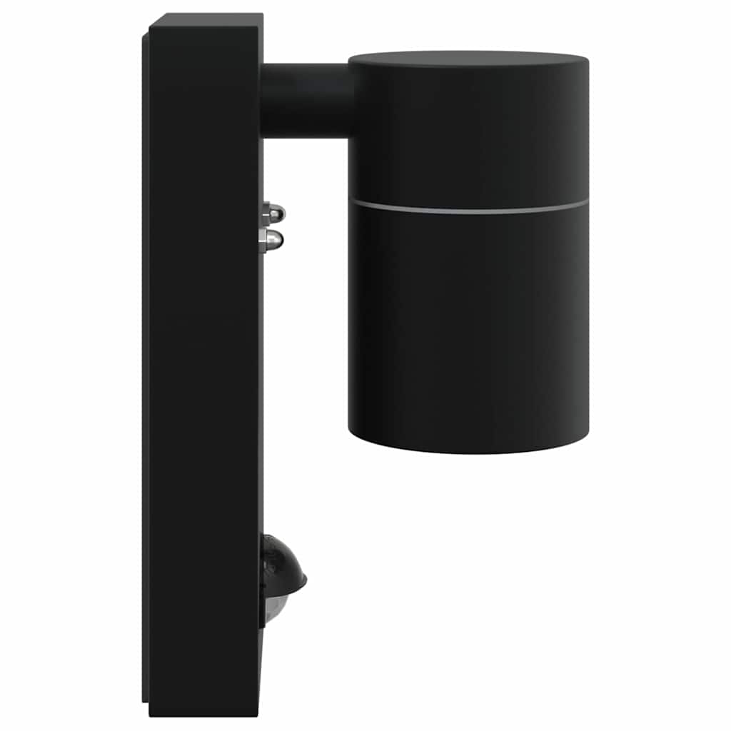 Buiten Wandlamp Zwart 6,5 x 10,5 x 16 cm RVS en Glas is nu te koop bij PeponiXL, paradijselijk wonen!