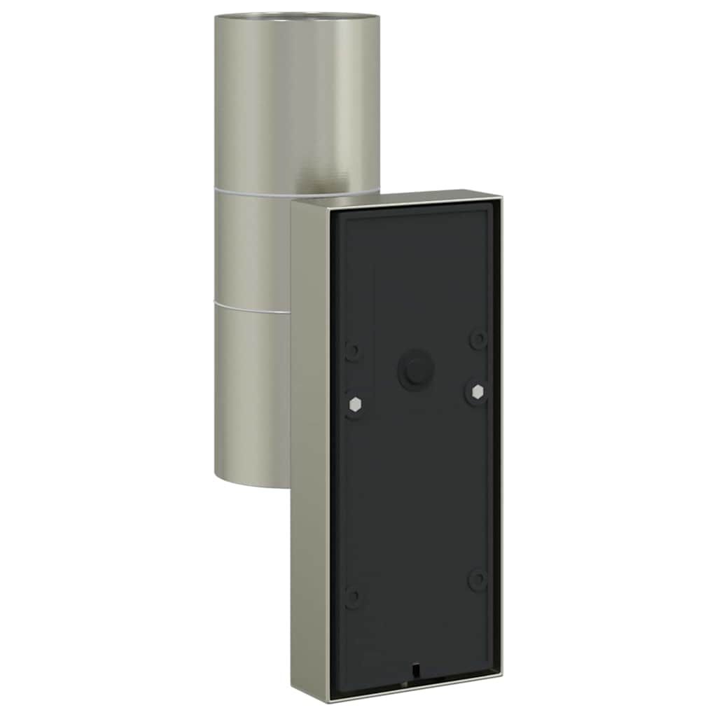 Buiten Wandlamp Zilver 7 x 10 x 22 cm RVS en Glas is nu te koop bij PeponiXL, paradijselijk wonen!