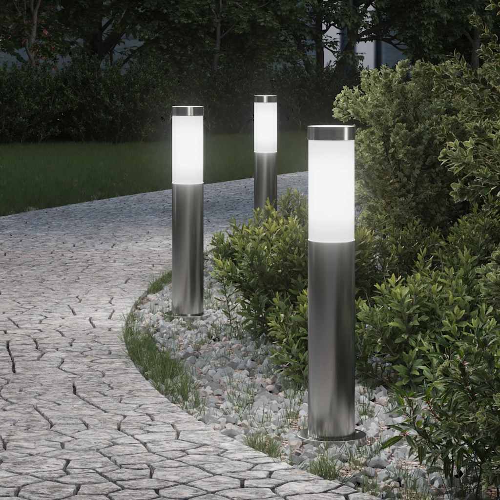 Bolderverlichting 3 stuks 50 cm RVS IP44 is nu te koop bij PeponiXL, paradijselijk wonen!