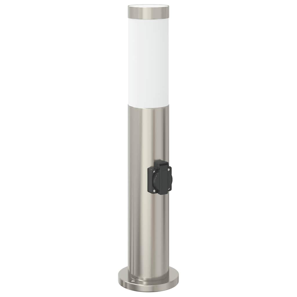 Bolderarmatuur met stopcontact 50 cm RVS IP44 is nu te koop bij PeponiXL, paradijselijk wonen!
