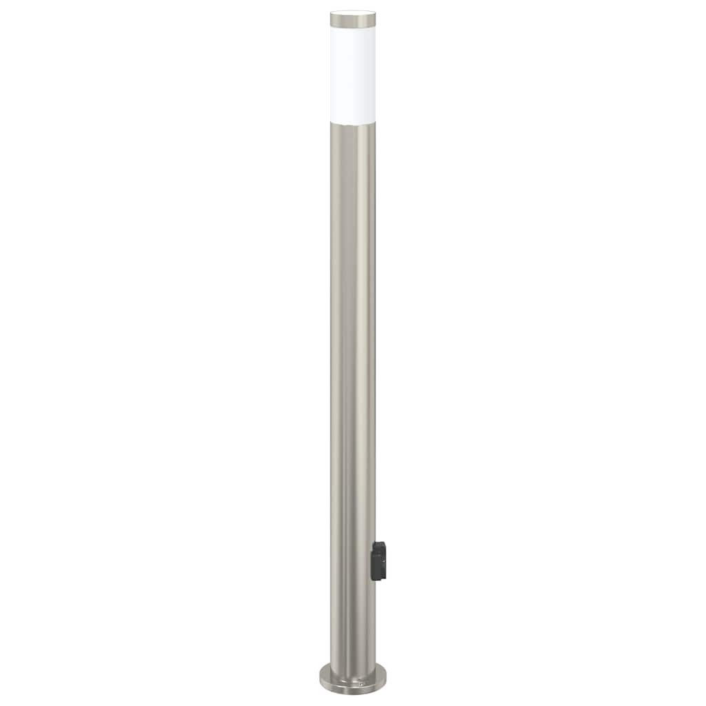 Bolderarmatuur met stopcontact 110 cm RVS IP44 is nu te koop bij PeponiXL, paradijselijk wonen!