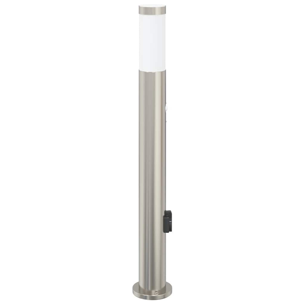 Bolderarmatuur met sensor en stopcontact 80 cm roestvrij staal IP44 is nu te koop bij PeponiXL, paradijselijk wonen!