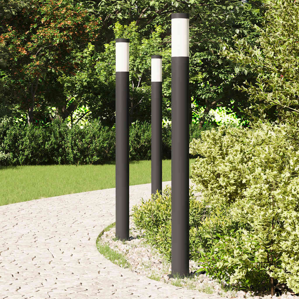 Bolderverlichting 3 stuks 110 cm RVS IP44 is nu te koop bij PeponiXL, paradijselijk wonen!