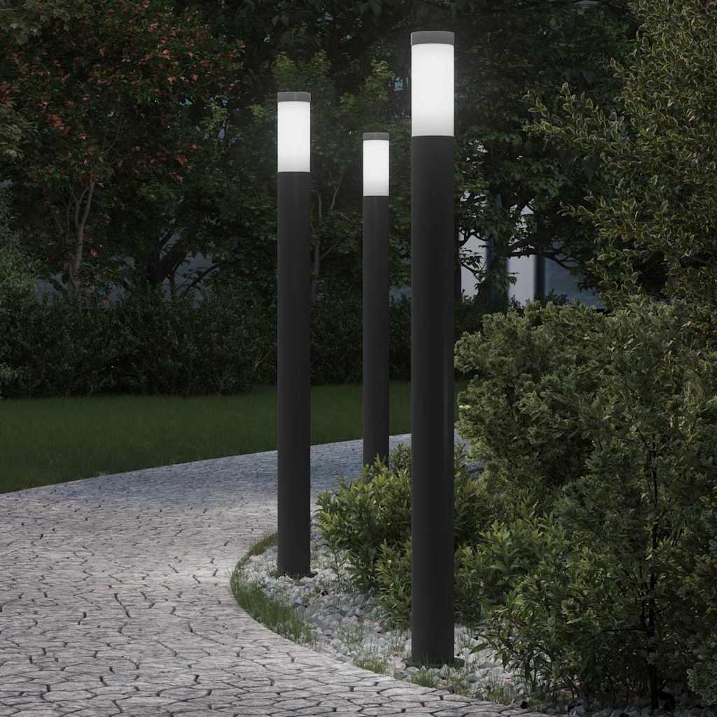 Bolderverlichting 3 stuks 110 cm RVS IP44 is nu te koop bij PeponiXL, paradijselijk wonen!