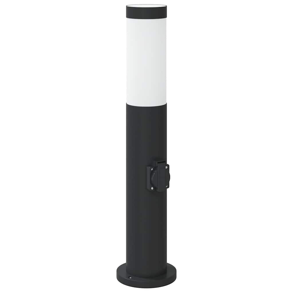 Bolderarmatuur met stopcontact 50 cm RVS IP44 is nu te koop bij PeponiXL, paradijselijk wonen!