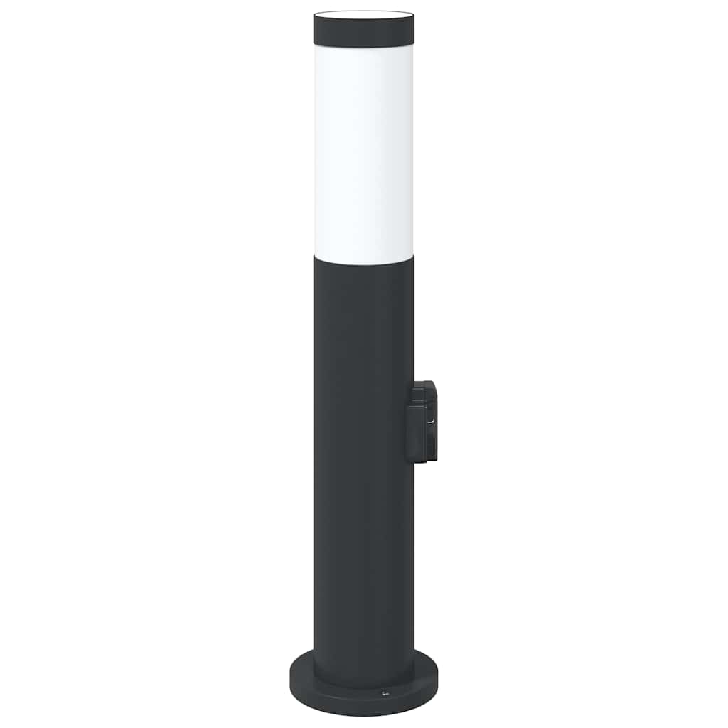 Bolderarmatuur met stopcontact 50 cm RVS IP44 is nu te koop bij PeponiXL, paradijselijk wonen!