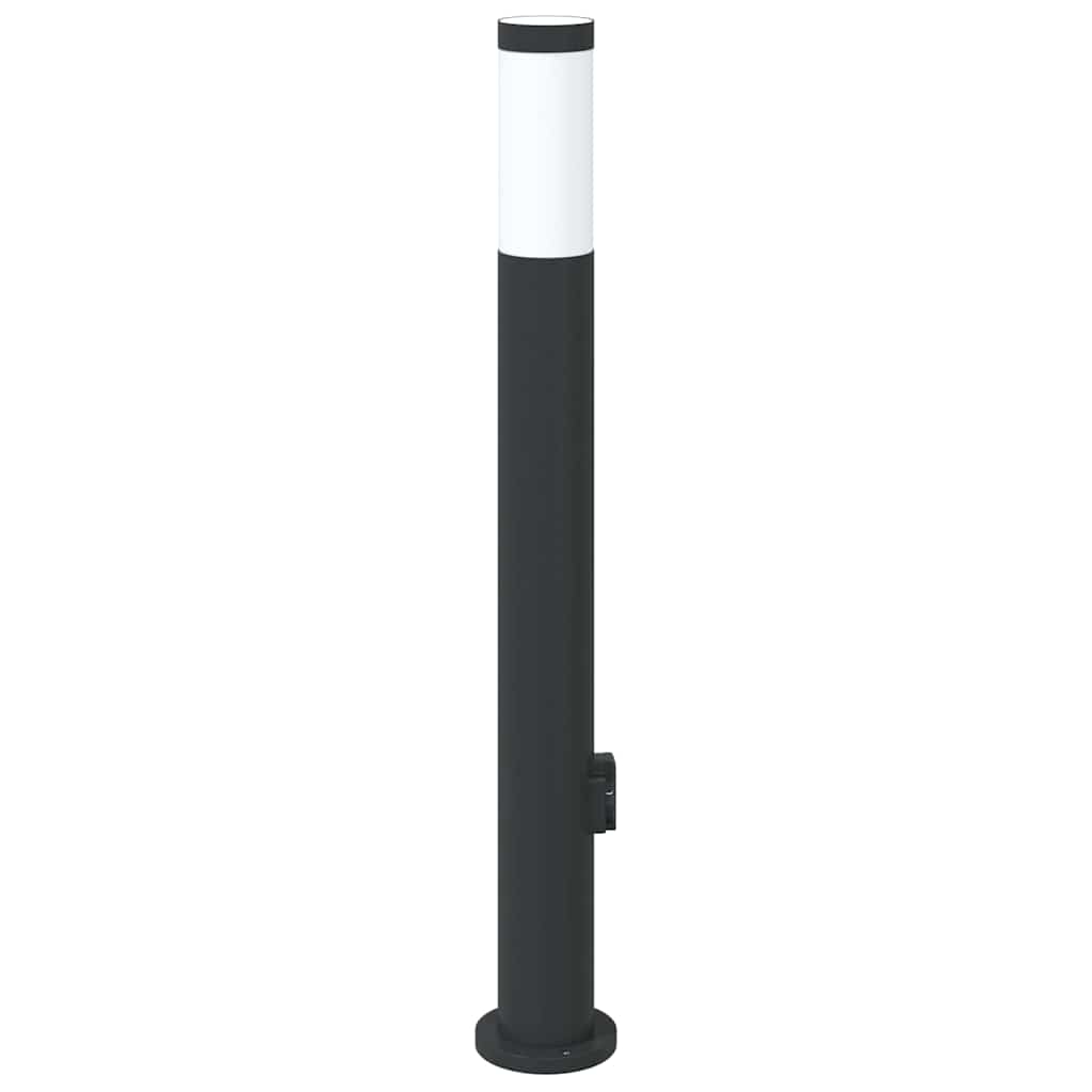 Bolderarmatuur met stopcontact 80 cm RVS IP44 is nu te koop bij PeponiXL, paradijselijk wonen!