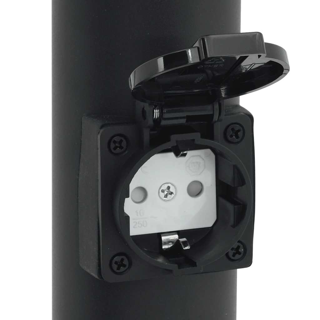 Bolderverlichting met sensor en stopcontact 50 cm roestvrij staal IP44 is nu te koop bij PeponiXL, paradijselijk wonen!