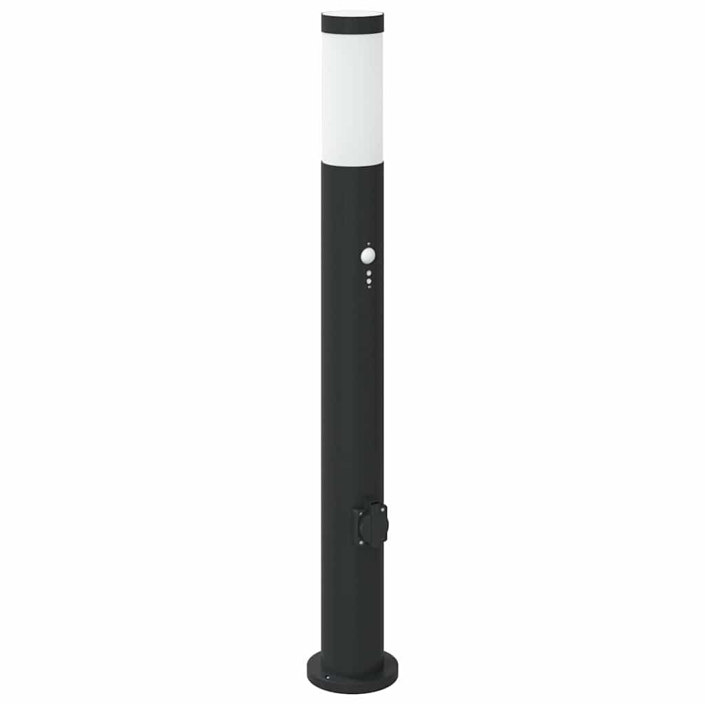 Bolderarmatuur met sensor en stopcontact 80 cm roestvrij staal IP44 is nu te koop bij PeponiXL, paradijselijk wonen!