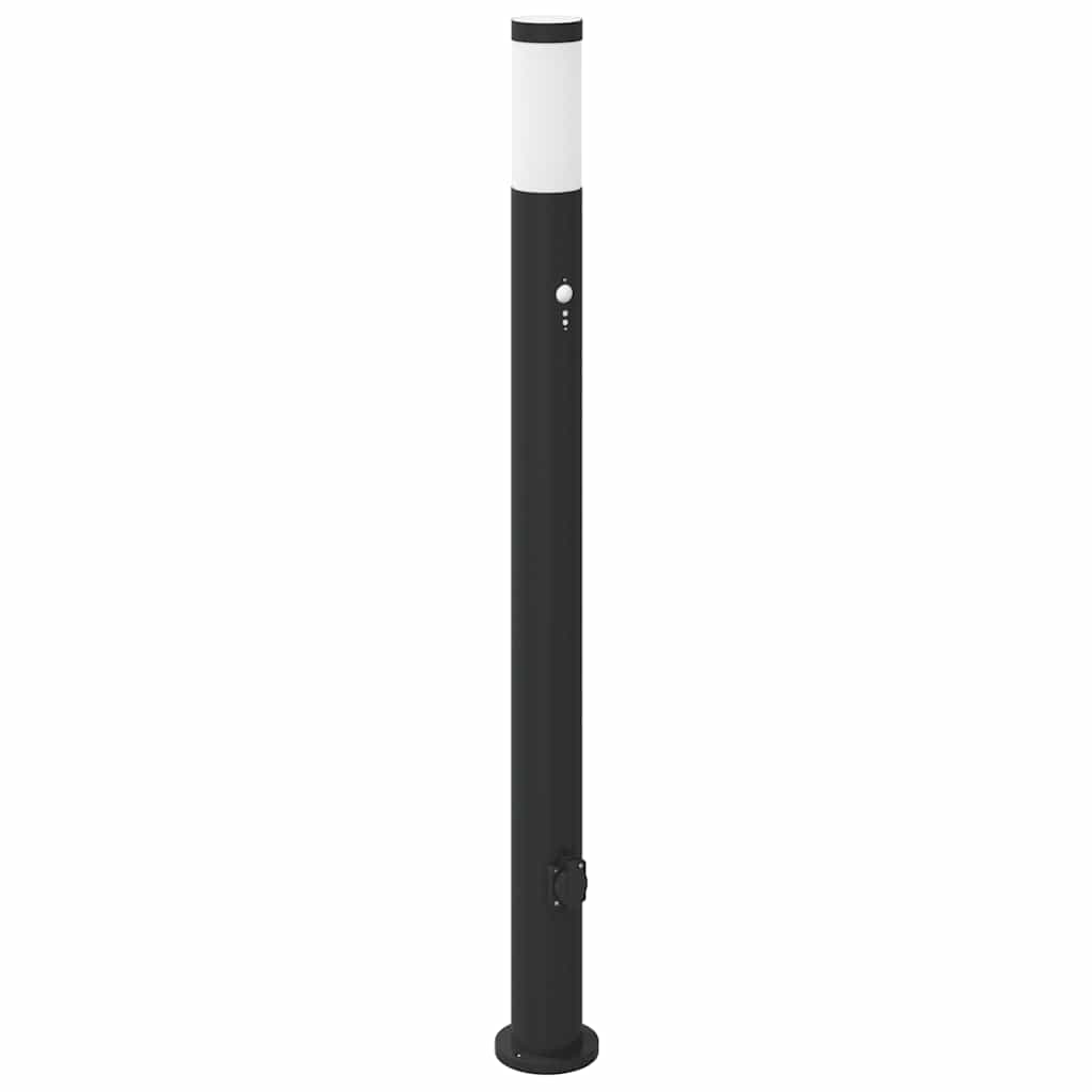Bolderarmatuur met sensor en stopcontact 110 cm roestvrij staal IP44 is nu te koop bij PeponiXL, paradijselijk wonen!