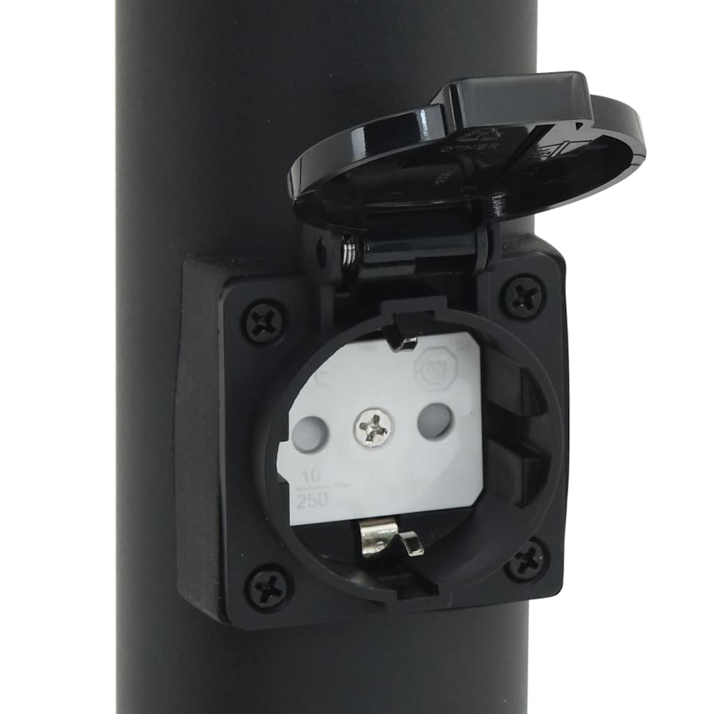 Bolderarmatuur met sensor en stopcontact 110 cm roestvrij staal IP44 is nu te koop bij PeponiXL, paradijselijk wonen!
