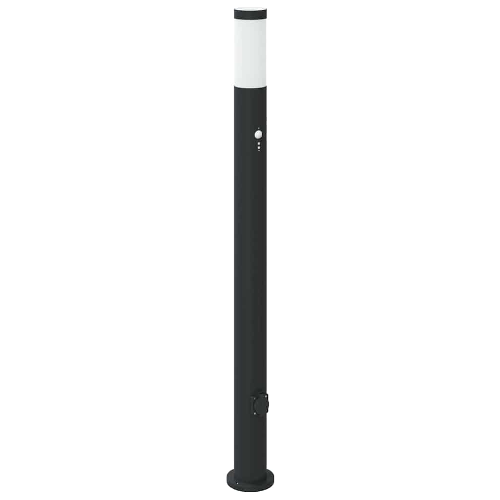 Bolderverlichting met sensor en stopcontact 3 stuks 110 cm roestvrij staal IP44 is nu te koop bij PeponiXL, paradijselijk wonen!