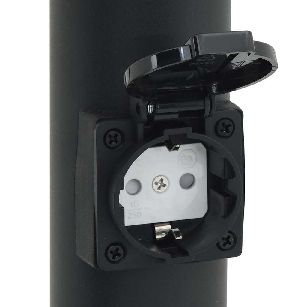 Bolderverlichting met sensor en stopcontact 3 stuks 110 cm roestvrij staal IP44 is nu te koop bij PeponiXL, paradijselijk wonen!