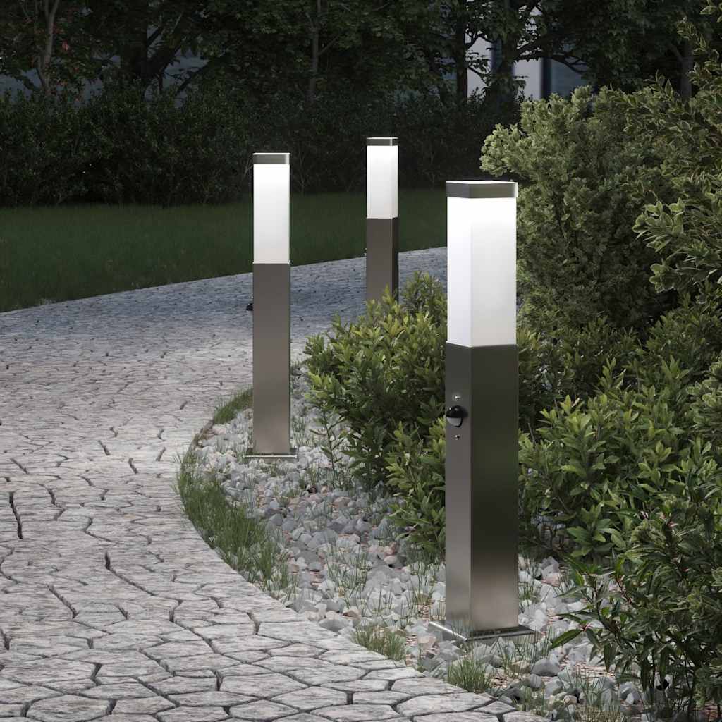 Bolderverlichting met sensor 3 stuks 50 cm RVS IP44 is nu te koop bij PeponiXL, paradijselijk wonen!