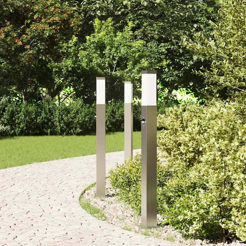 Bolderverlichting met sensor 3 stuks 80 cm RVS IP44 is nu te koop bij PeponiXL, paradijselijk wonen!