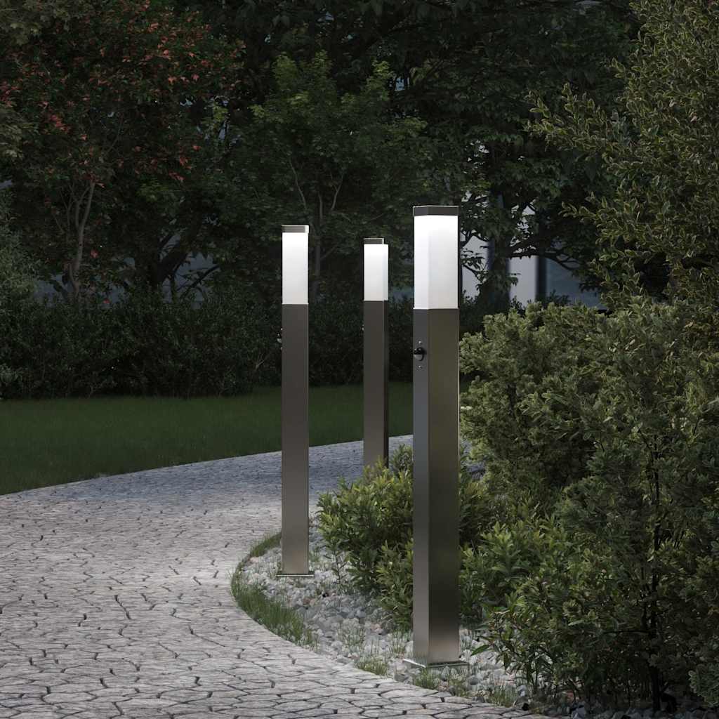 Bolderverlichting met sensor 3 stuks 80 cm RVS IP44 is nu te koop bij PeponiXL, paradijselijk wonen!