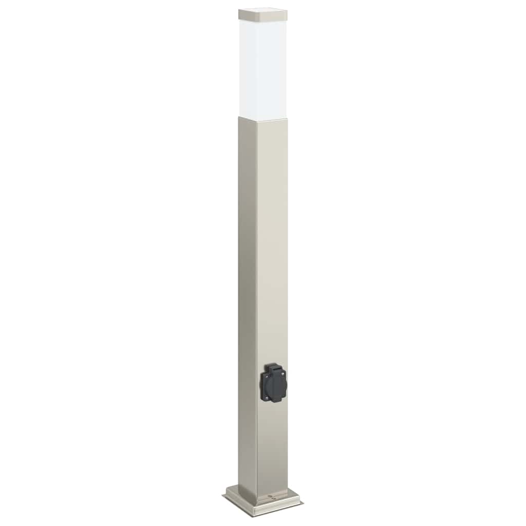 Bolderverlichting met stopcontact 3 stuks 80 cm RVS IP44 is nu te koop bij PeponiXL, paradijselijk wonen!