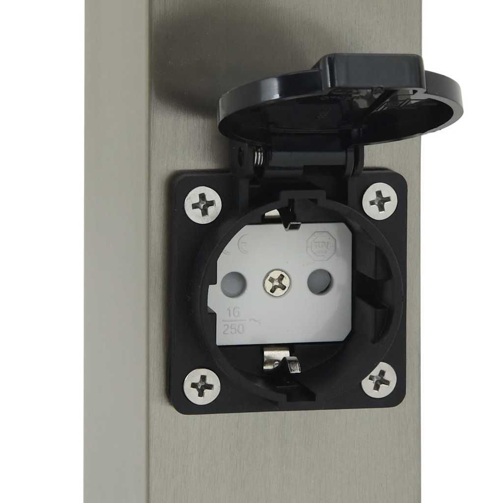 Bolderverlichting met sensor en stopcontact 3 stuks 50 cm roestvrij staal IP44 is nu te koop bij PeponiXL, paradijselijk wonen!