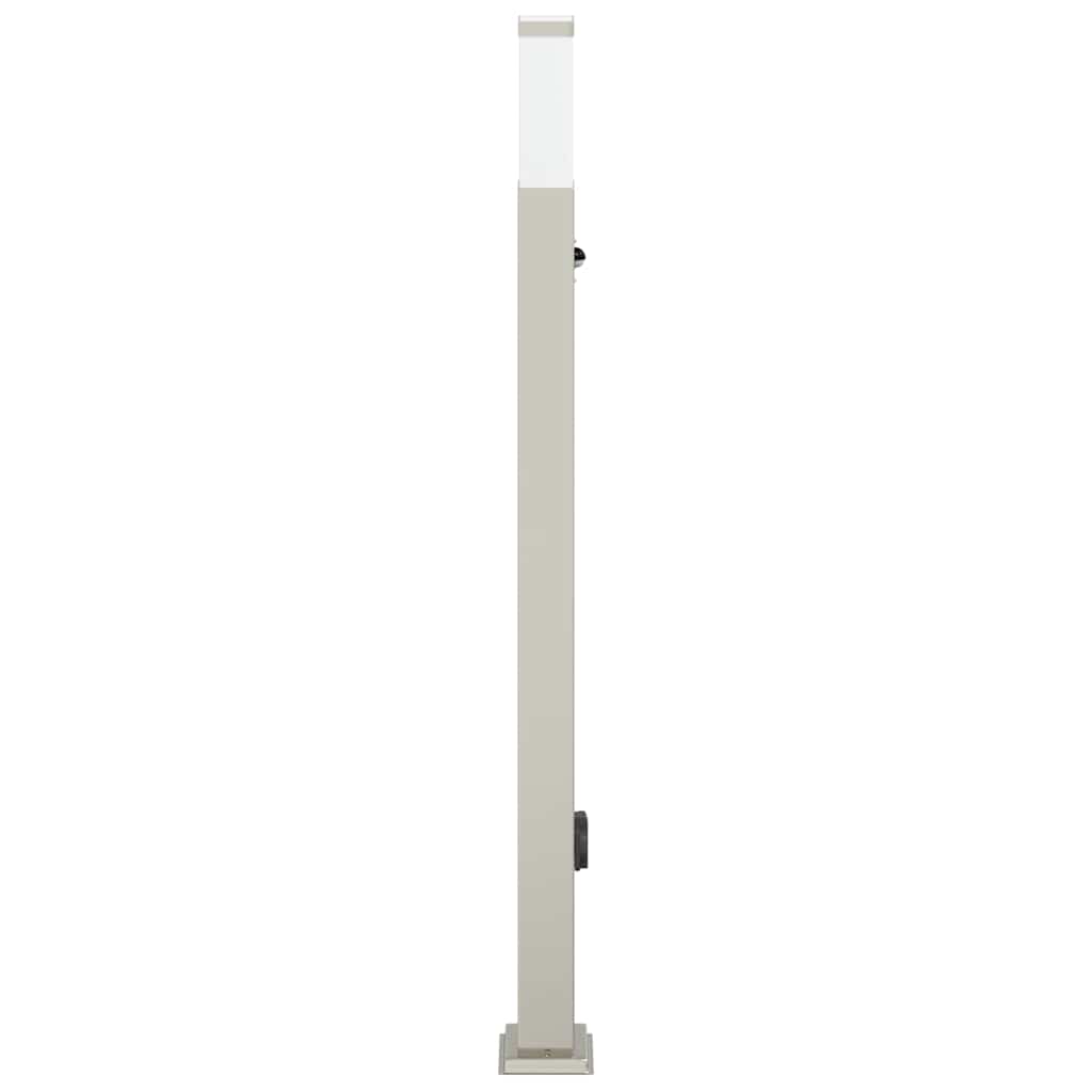 Bolderarmatuur met sensor en stopcontact 110 cm roestvrij staal IP44 is nu te koop bij PeponiXL, paradijselijk wonen!