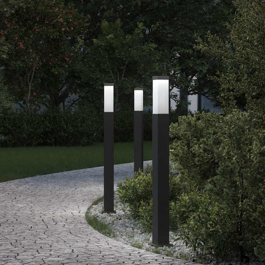 Bolderverlichting 3 stuks 80 cm Zwart IP44 is nu te koop bij PeponiXL, paradijselijk wonen!
