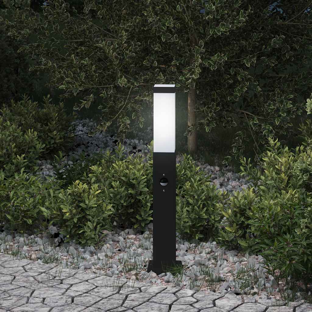 Bolderverlichting met sensor 50 cm zwart IP44 is nu te koop bij PeponiXL, paradijselijk wonen!