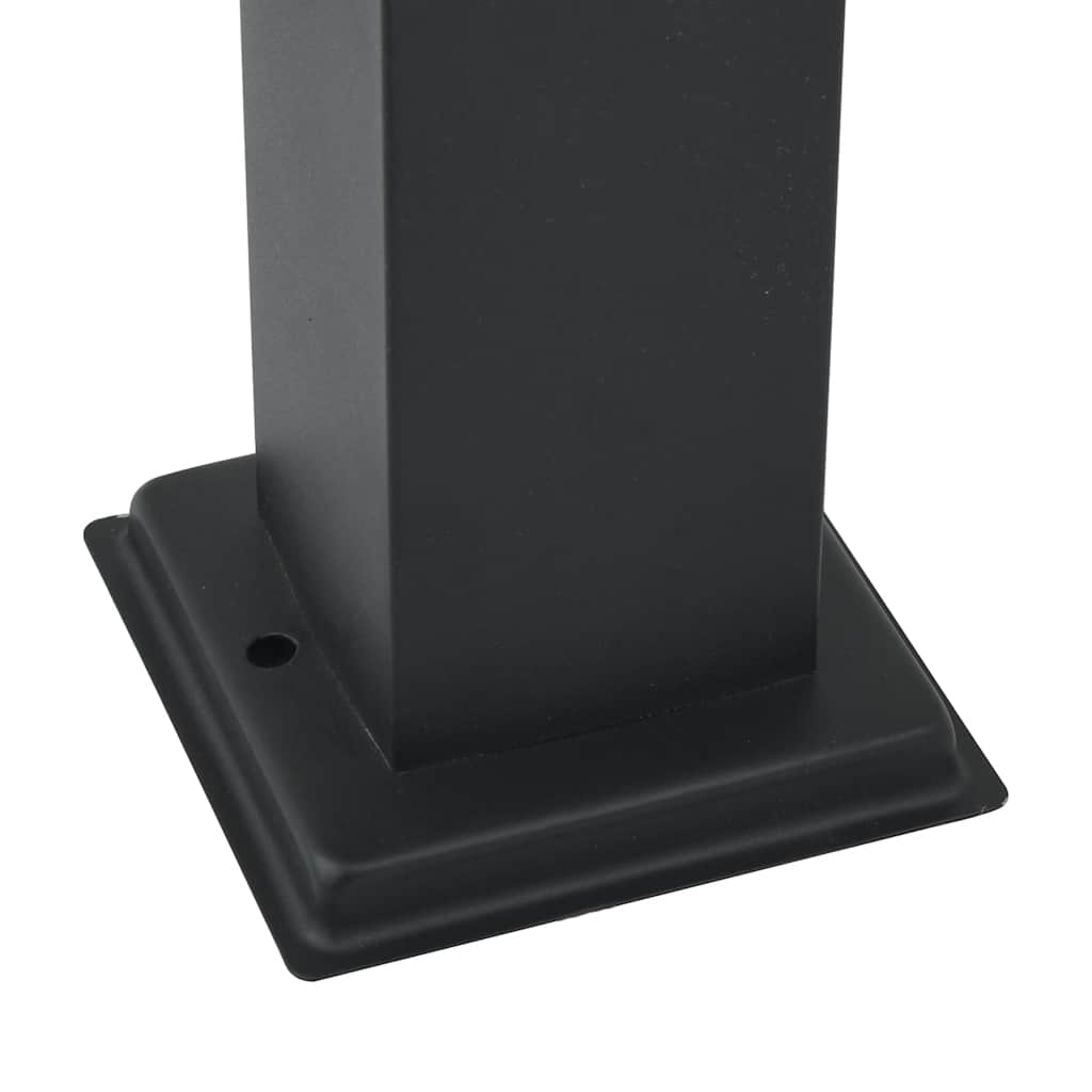 Bolderverlichting met sensor en stopcontact 3 stuks 80 cm zwart IP44 is nu te koop bij PeponiXL, paradijselijk wonen!