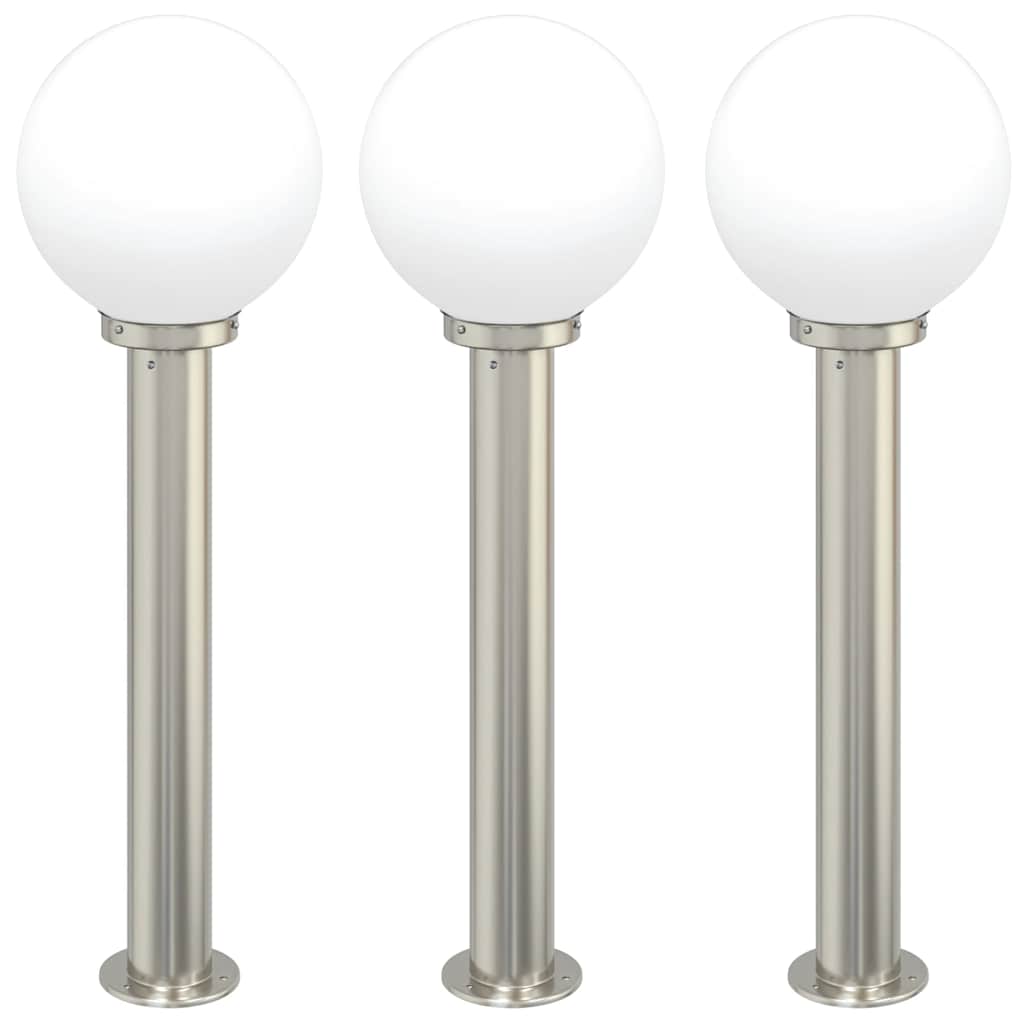 Bolderverlichting 3 stuks 80 cm RVS IP44 is nu te koop bij PeponiXL, paradijselijk wonen!