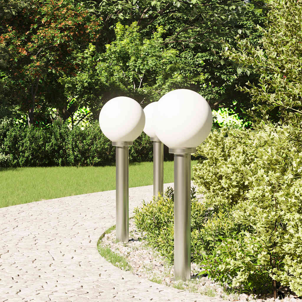 Bolderverlichting 3 stuks 80 cm RVS IP44 is nu te koop bij PeponiXL, paradijselijk wonen!