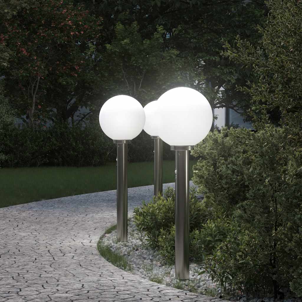 Bolderverlichting met sensor 3 stuks 80 cm RVS IP44 is nu te koop bij PeponiXL, paradijselijk wonen!