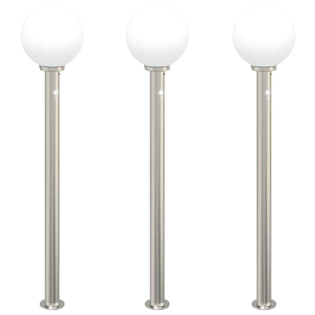 Bolderverlichting met sensor 3 stuks 120 cm RVS IP44 is nu te koop bij PeponiXL, paradijselijk wonen!