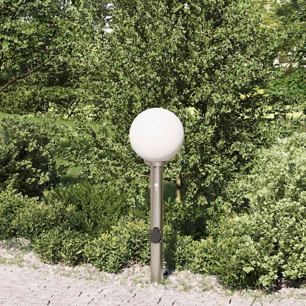 Bolderarmatuur met sensor en stopcontact 80 cm roestvrij staal IP44 is nu te koop bij PeponiXL, paradijselijk wonen!