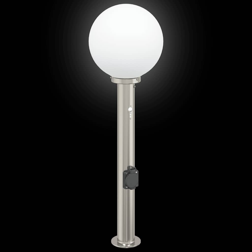 Bolderarmatuur met sensor en stopcontact 80 cm roestvrij staal IP44 is nu te koop bij PeponiXL, paradijselijk wonen!