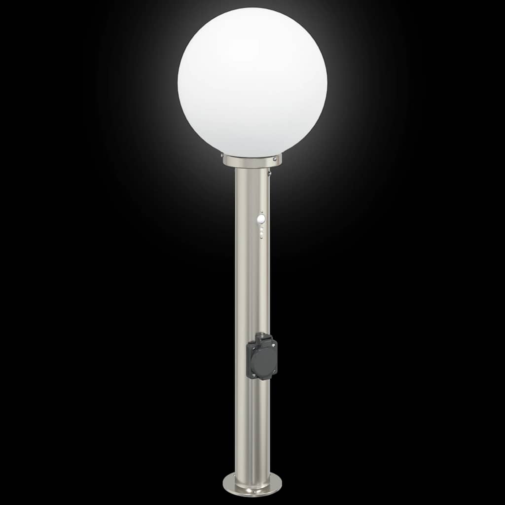 Bolderverlichting met sensor en stopcontact 3 stuks 80 cm roestvrij staal IP44 is nu te koop bij PeponiXL, paradijselijk wonen!