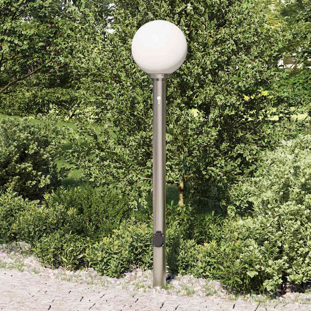 Bolderarmatuur met sensor en stopcontact 120 cm roestvrij staal IP44 is nu te koop bij PeponiXL, paradijselijk wonen!