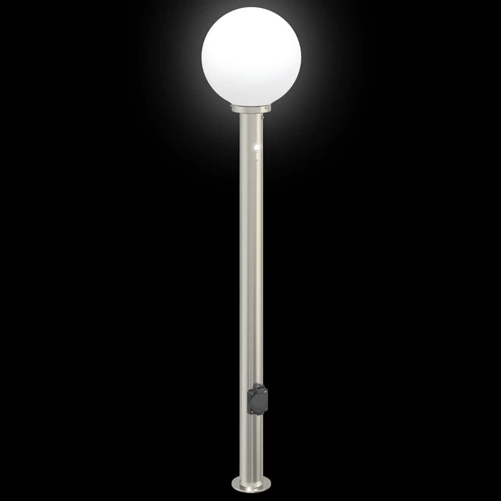 Bolderverlichting met sensor en stopcontact 3 stuks 120 cm roestvrij staal IP44 is nu te koop bij PeponiXL, paradijselijk wonen!