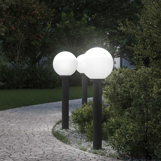 Bolderverlichting 3 stuks 80 cm Zwart IP44 is nu te koop bij PeponiXL, paradijselijk wonen!