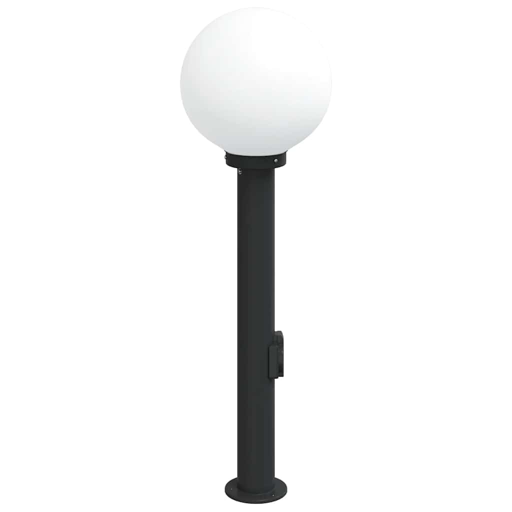 Bolderarmatuur met stopcontact 80 cm Zwart IP44 is nu te koop bij PeponiXL, paradijselijk wonen!