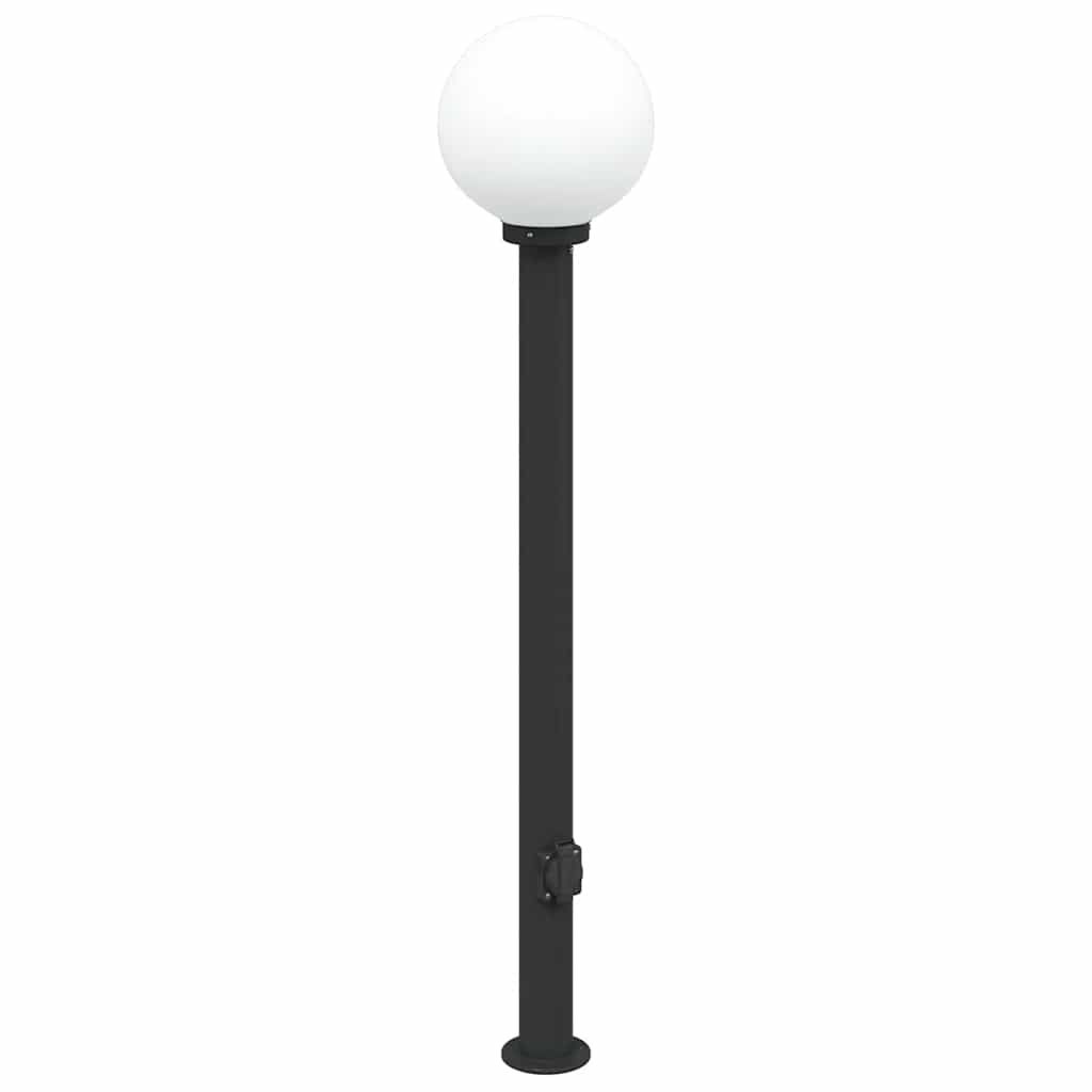 Bolderarmatuur met stopcontact 120 cm Zwart IP44 is nu te koop bij PeponiXL, paradijselijk wonen!