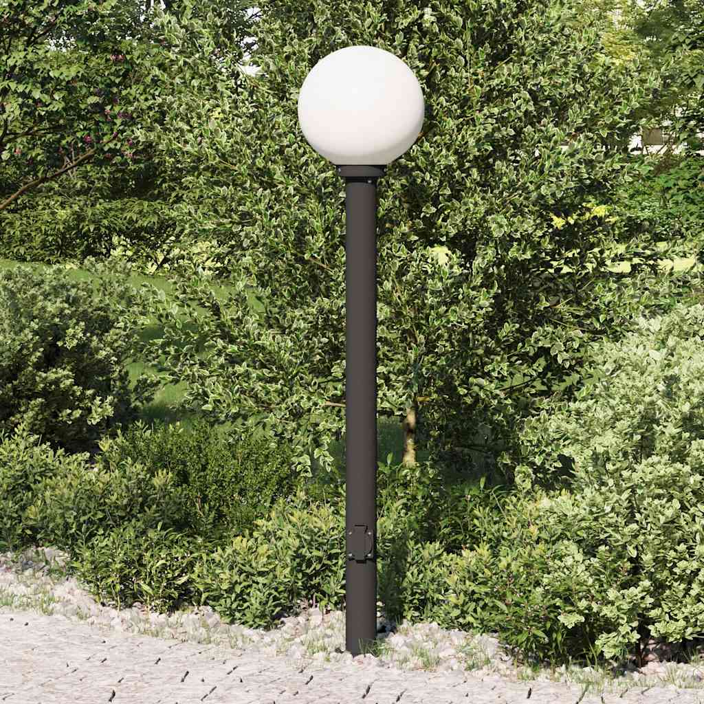 Bolderarmatuur met stopcontact 120 cm Zwart IP44 is nu te koop bij PeponiXL, paradijselijk wonen!