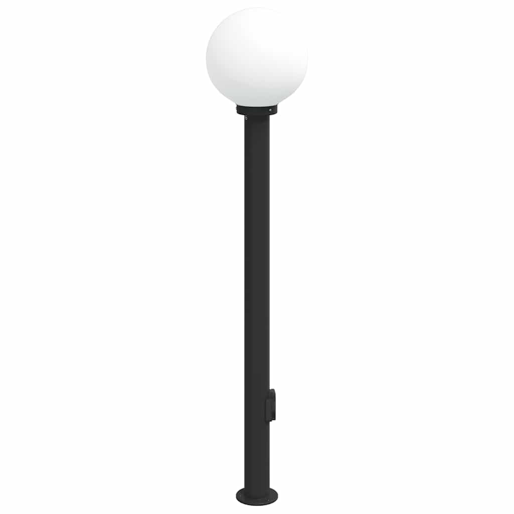 Bolderarmatuur met stopcontact 120 cm Zwart IP44 is nu te koop bij PeponiXL, paradijselijk wonen!