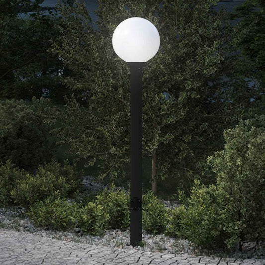 Bolderarmatuur met stopcontact 120 cm Zwart IP44 is nu te koop bij PeponiXL, paradijselijk wonen!