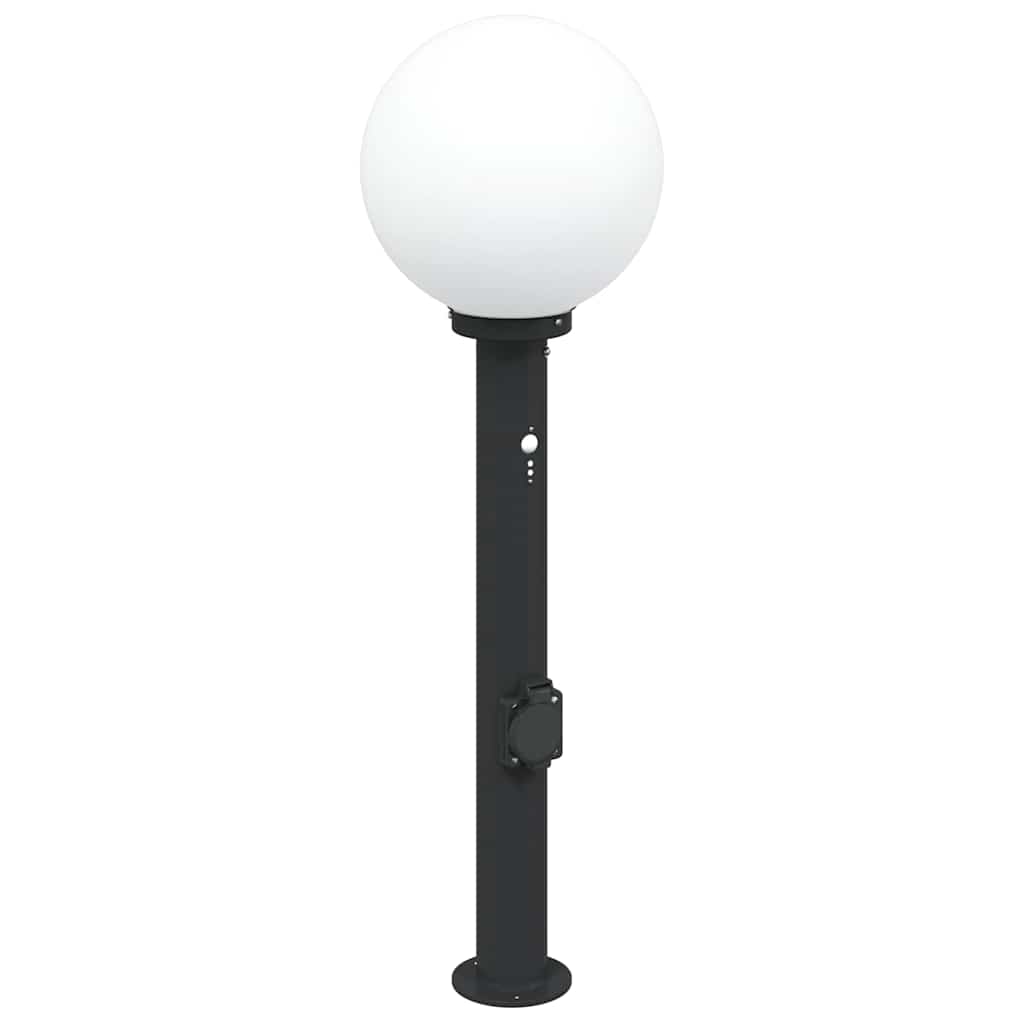 Bolderarmatuur met sensor en stopcontact 80 cm zwart IP44 is nu te koop bij PeponiXL, paradijselijk wonen!