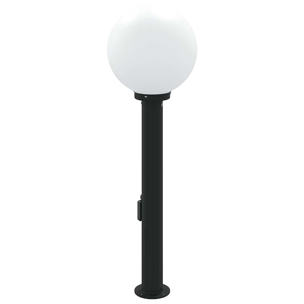 Bolderarmatuur met sensor en stopcontact 80 cm zwart IP44 is nu te koop bij PeponiXL, paradijselijk wonen!