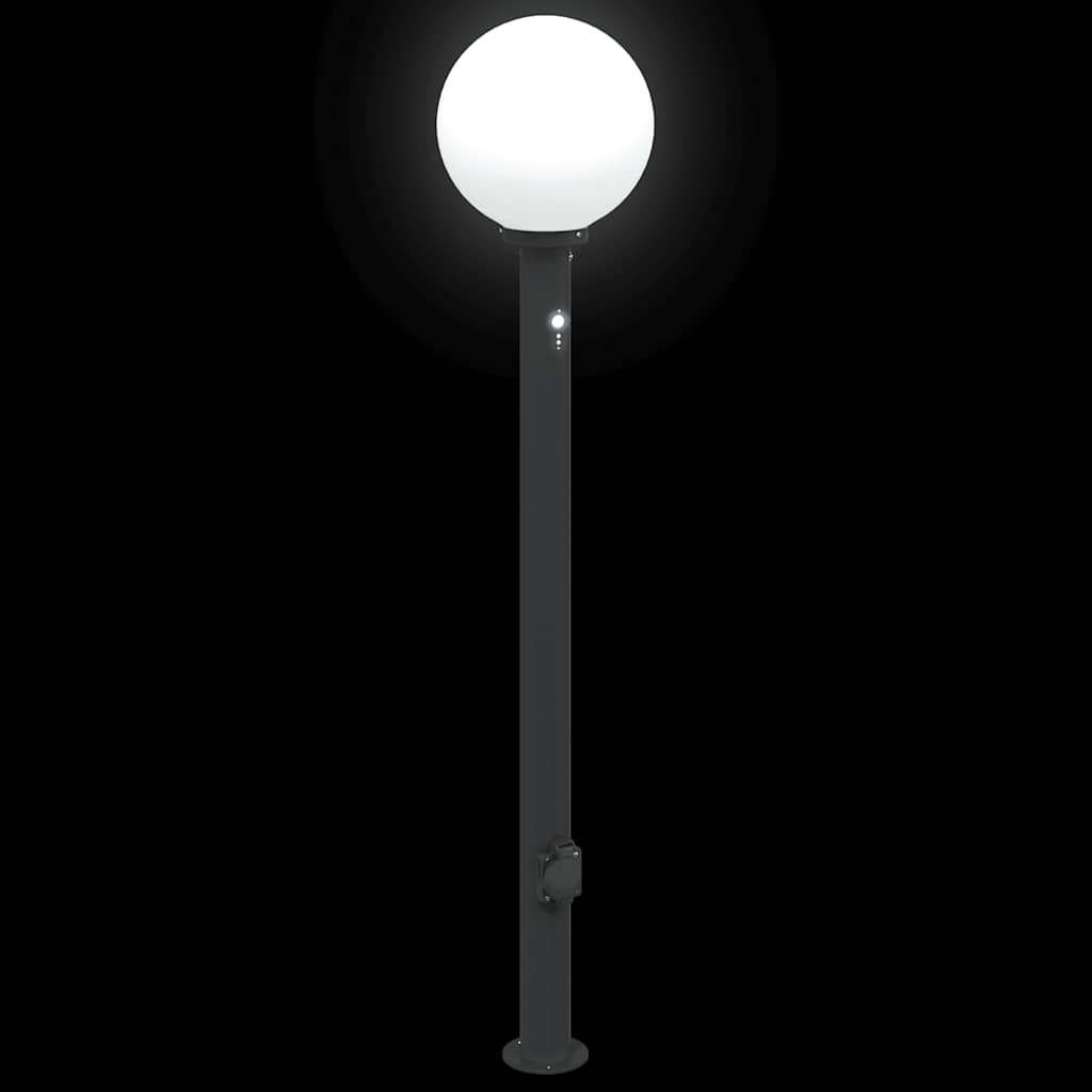Bolderverlichting met sensor en stopcontact 3 stuks 120 cm zwart IP44 is nu te koop bij PeponiXL, paradijselijk wonen!