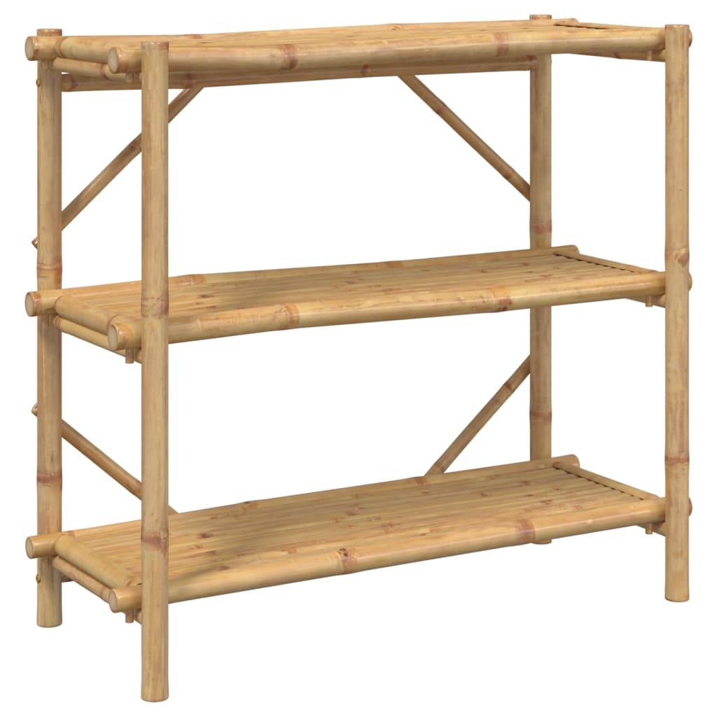 Rek 3-laags 100x40x90 cm bamboe is nu te koop bij PeponiXL, paradijselijk wonen!