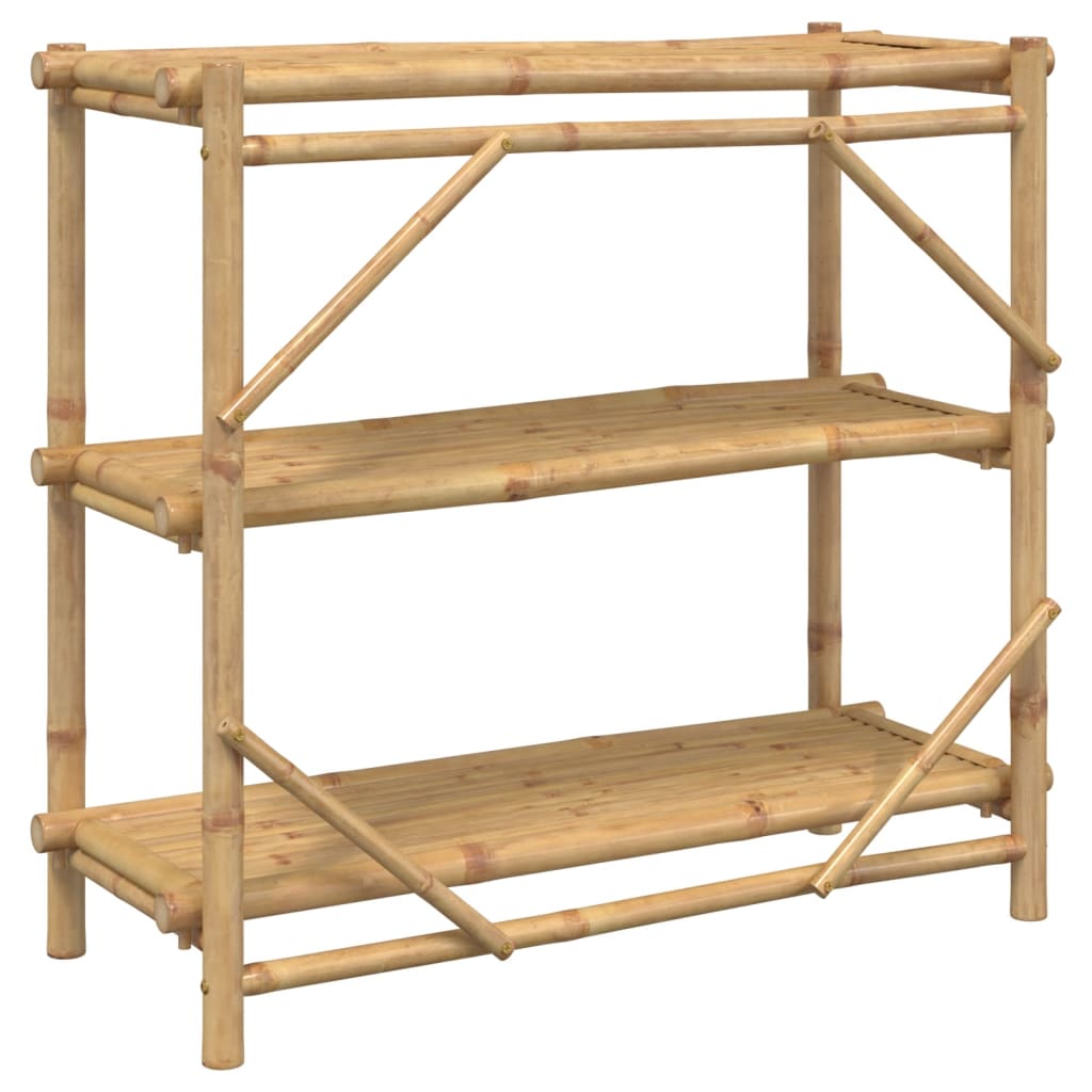 Rek 3-laags 100x40x90 cm bamboe is nu te koop bij PeponiXL, paradijselijk wonen!