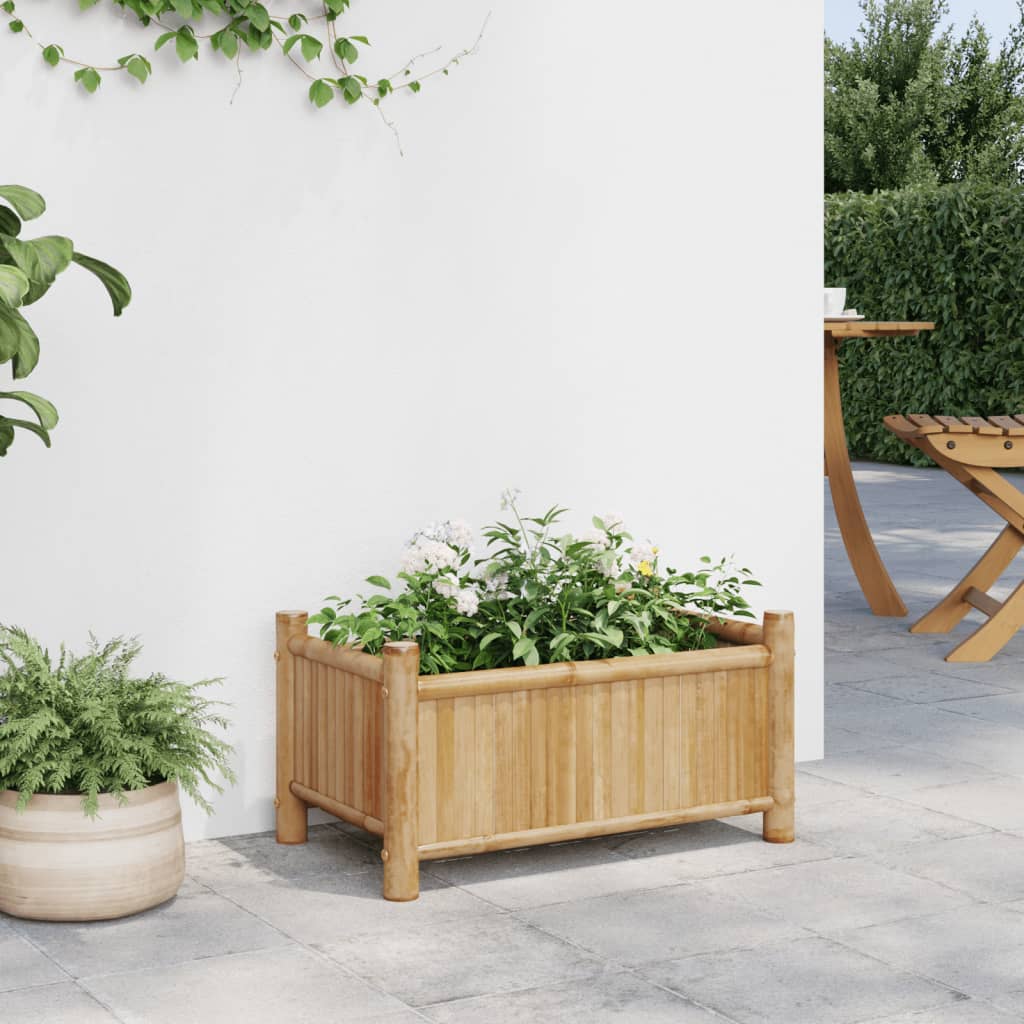 Plantenbak 50x30x25 cm bamboe is nu te koop bij PeponiXL, paradijselijk wonen!