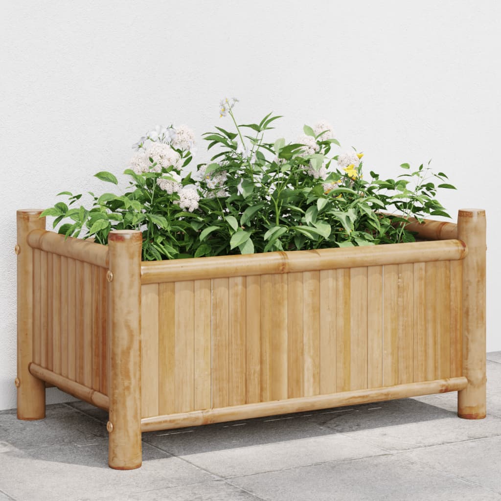 Plantenbak 50x30x25 cm bamboe is nu te koop bij PeponiXL, paradijselijk wonen!