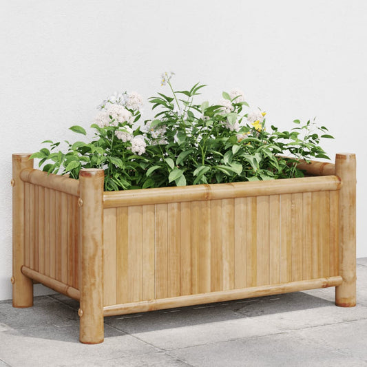 Plantenbak 50x30x25 cm bamboe is nu te koop bij PeponiXL, paradijselijk wonen!