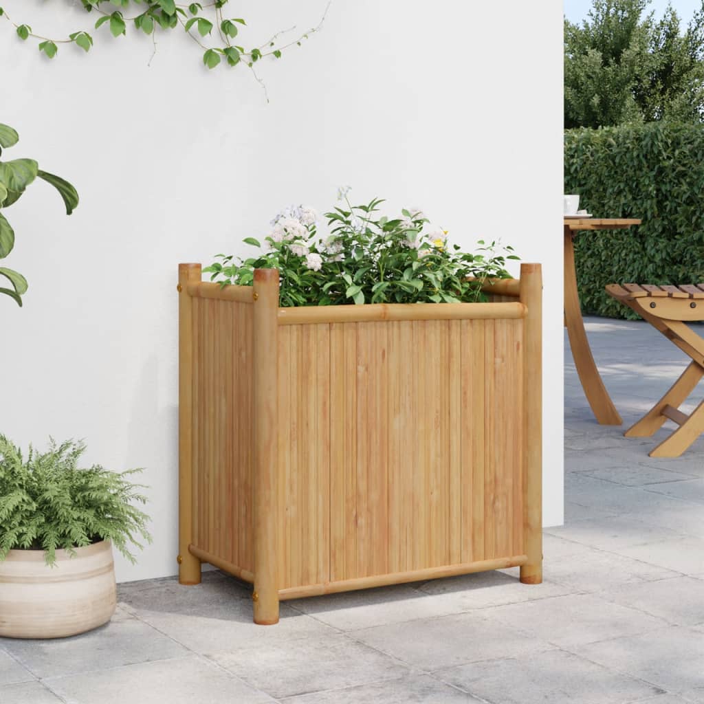 Plantenbak 50x30x50 cm bamboe is nu te koop bij PeponiXL, paradijselijk wonen!
